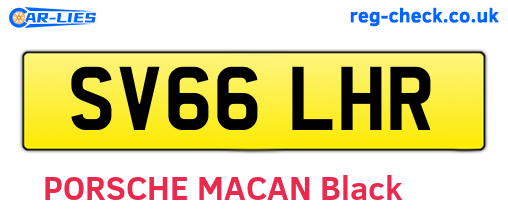 SV66LHR are the vehicle registration plates.