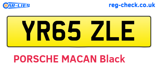 YR65ZLE are the vehicle registration plates.
