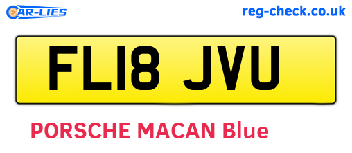 FL18JVU are the vehicle registration plates.