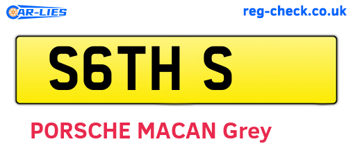 S6THS are the vehicle registration plates.