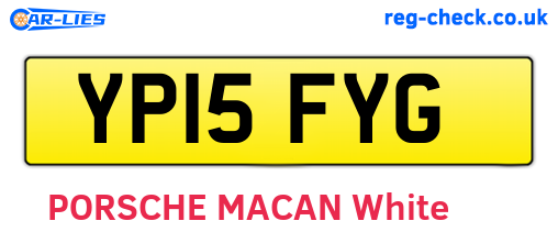 YP15FYG are the vehicle registration plates.