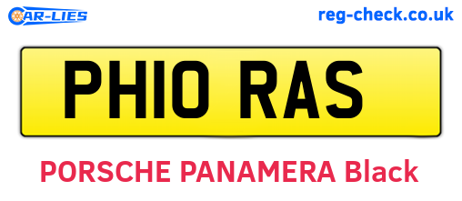 PH10RAS are the vehicle registration plates.