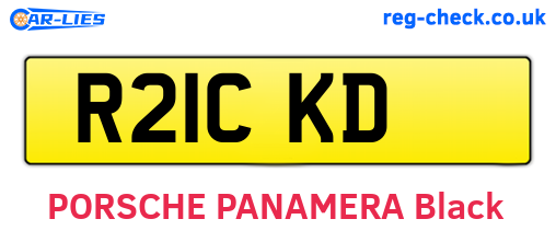 R21CKD are the vehicle registration plates.