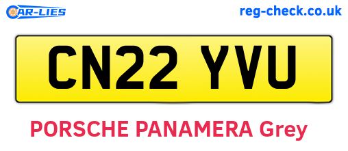 CN22YVU are the vehicle registration plates.