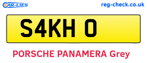 S4KHO are the vehicle registration plates.