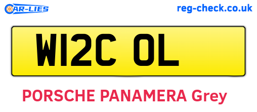 W12COL are the vehicle registration plates.