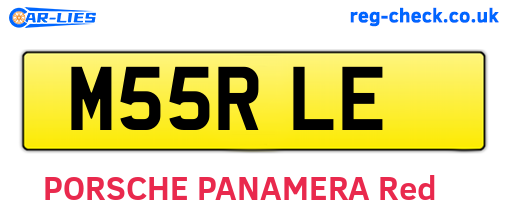 M55RLE are the vehicle registration plates.