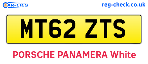 MT62ZTS are the vehicle registration plates.