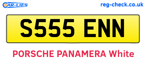 S555ENN are the vehicle registration plates.