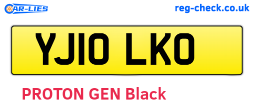 YJ10LKO are the vehicle registration plates.