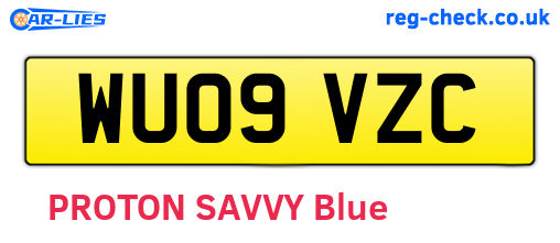 WU09VZC are the vehicle registration plates.