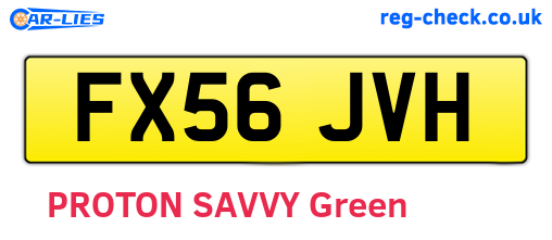 FX56JVH are the vehicle registration plates.