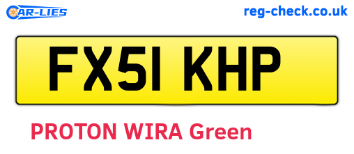 FX51KHP are the vehicle registration plates.