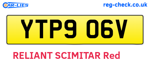 YTP906V are the vehicle registration plates.