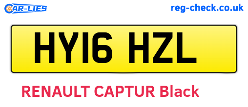 HY16HZL are the vehicle registration plates.