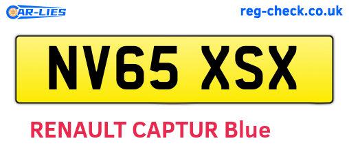 NV65XSX are the vehicle registration plates.