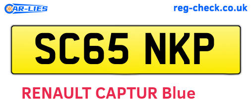SC65NKP are the vehicle registration plates.