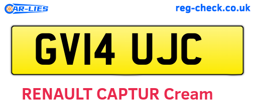 GV14UJC are the vehicle registration plates.