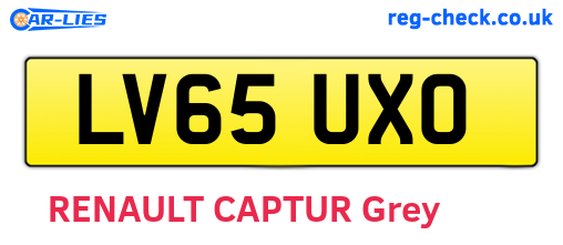 LV65UXO are the vehicle registration plates.