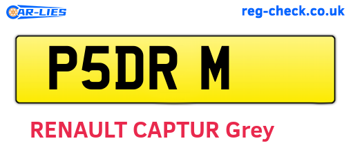 P5DRM are the vehicle registration plates.