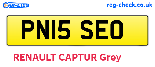 PN15SEO are the vehicle registration plates.