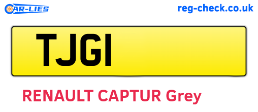 TJG1 are the vehicle registration plates.