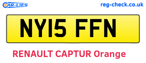 NY15FFN are the vehicle registration plates.