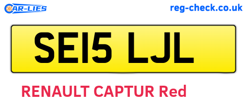 SE15LJL are the vehicle registration plates.