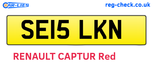 SE15LKN are the vehicle registration plates.