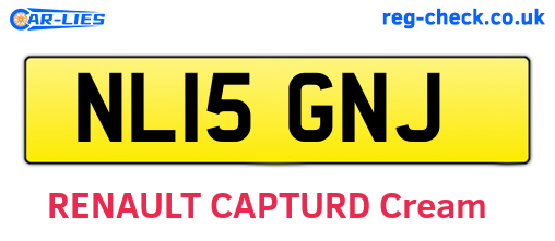 NL15GNJ are the vehicle registration plates.
