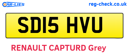 SD15HVU are the vehicle registration plates.
