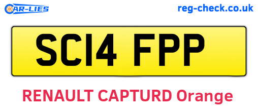 SC14FPP are the vehicle registration plates.