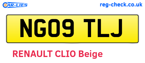 NG09TLJ are the vehicle registration plates.