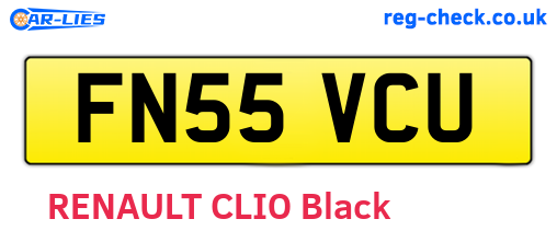 FN55VCU are the vehicle registration plates.