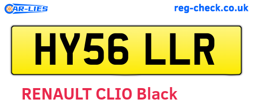 HY56LLR are the vehicle registration plates.