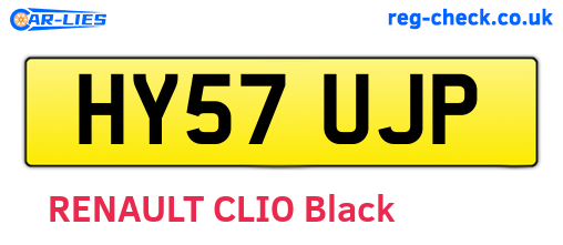 HY57UJP are the vehicle registration plates.