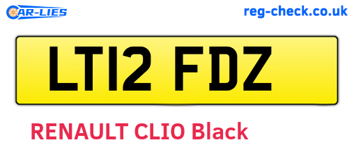 LT12FDZ are the vehicle registration plates.