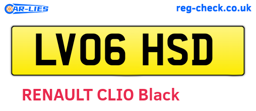 LV06HSD are the vehicle registration plates.