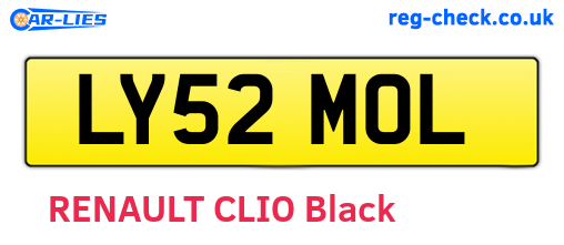 LY52MOL are the vehicle registration plates.