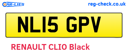 NL15GPV are the vehicle registration plates.