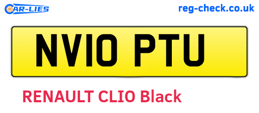 NV10PTU are the vehicle registration plates.