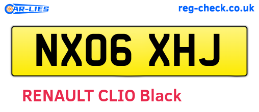 NX06XHJ are the vehicle registration plates.