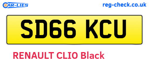 SD66KCU are the vehicle registration plates.