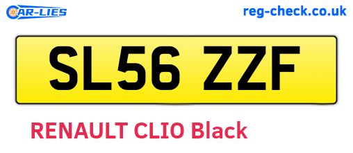 SL56ZZF are the vehicle registration plates.