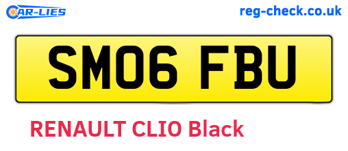 SM06FBU are the vehicle registration plates.