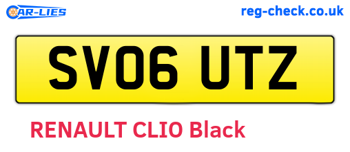 SV06UTZ are the vehicle registration plates.