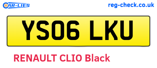 YS06LKU are the vehicle registration plates.