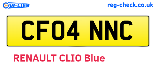 CF04NNC are the vehicle registration plates.