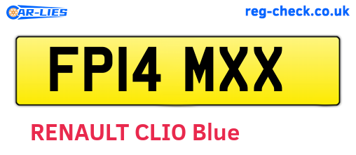 FP14MXX are the vehicle registration plates.