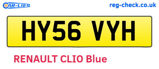 HY56VYH are the vehicle registration plates.